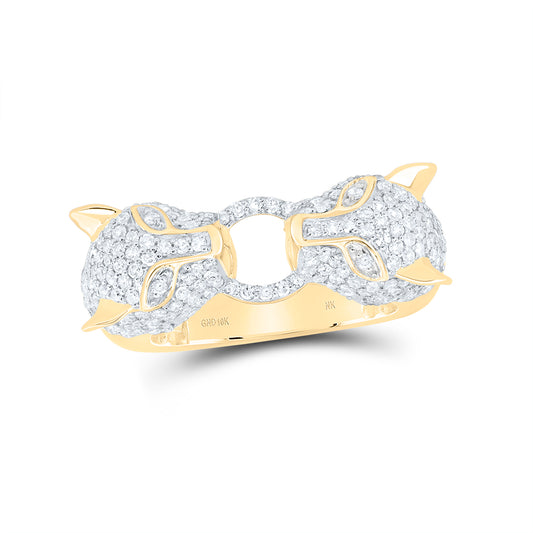 1 1/3CTW-DIA NK LEOPARD LADIES RING