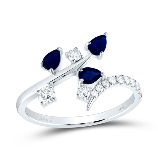 1/4CTW-DIA ANA M 5/8CTW PS-BS NAT GEM FASHION RING