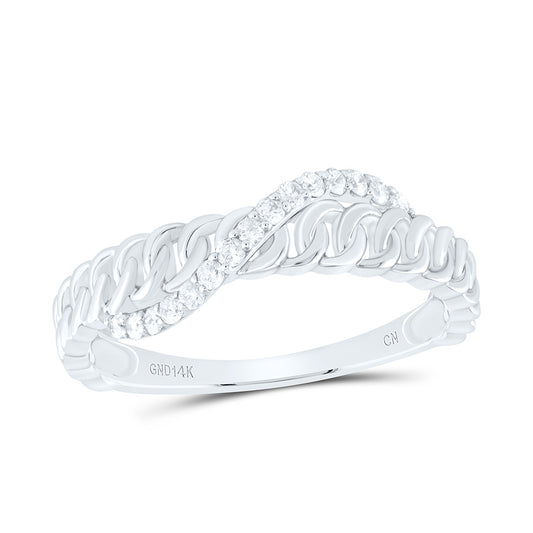 1/6CTW-DIA CN FASHION CUBAN LADIES RING