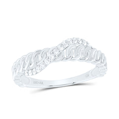 1/6CTW-DIA CN FASHION CUBAN LADIES RING